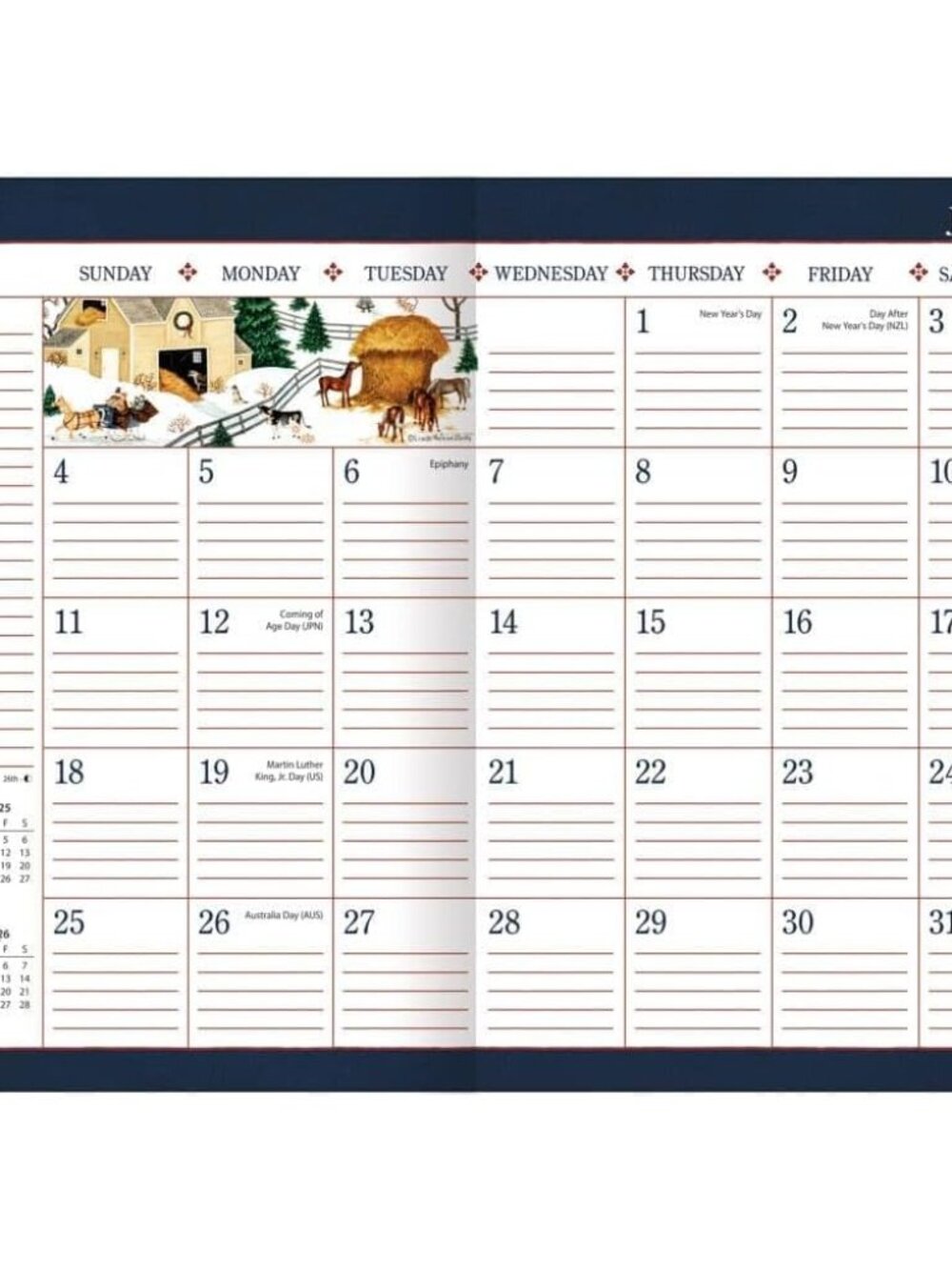 Linda Nelson Stocks 2026 Monthly Planner, 8.5'' X 12'', 12-Month Calendar with C - Picture 3 of 4